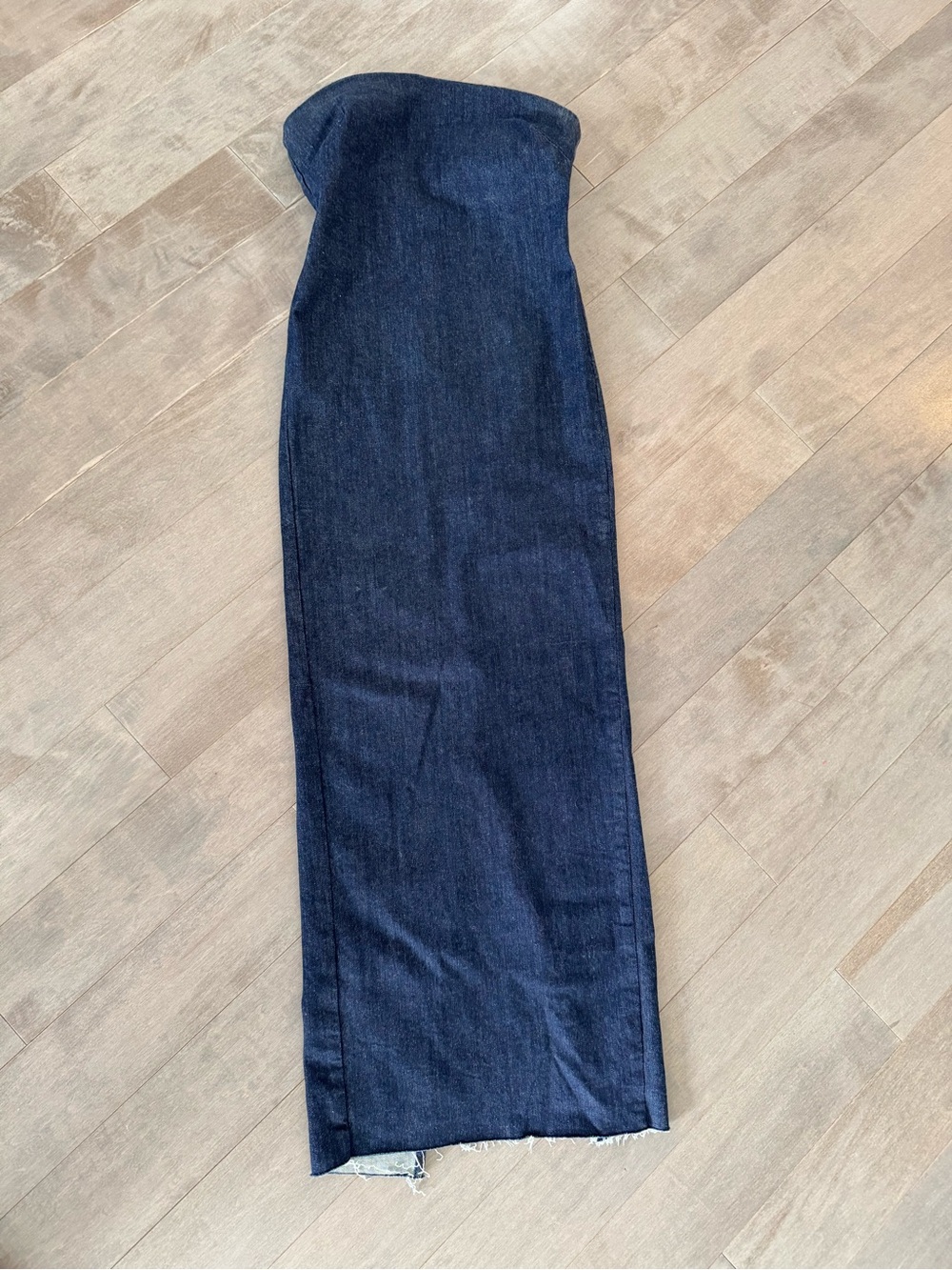 ZARA denim maxi dress